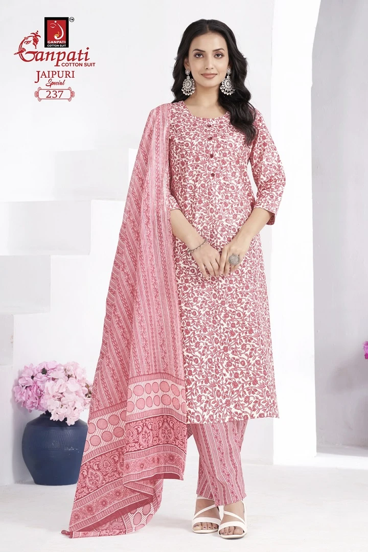 Ganpati Jaipuri Special Vol 10 Pure Cotton Wholesale Readymade Salwar Suit Catalog — Wholesale Salwar Suits, Ganpati wholesale from Surat — view 13
